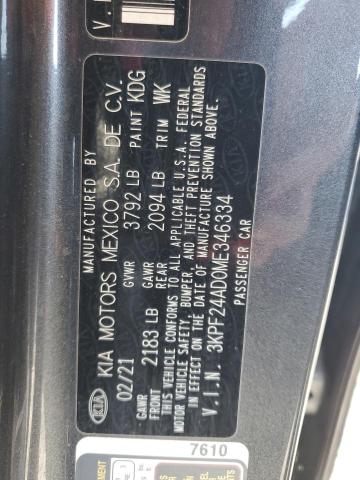 Photo 11 VIN: 3KPF24AD0ME346334 - KIA FORTE FE 