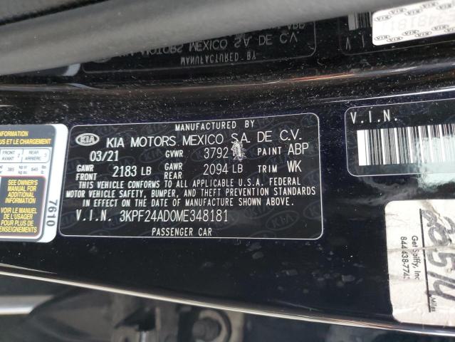 Photo 12 VIN: 3KPF24AD0ME348181 - KIA FORTE 