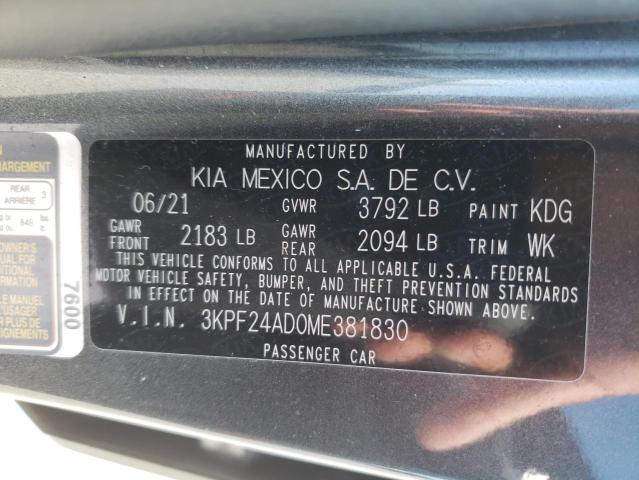 Photo 9 VIN: 3KPF24AD0ME381830 - KIA FORTE FE 