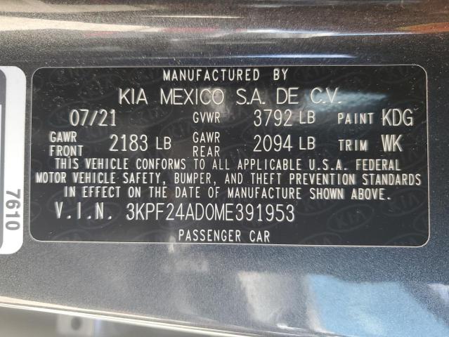 Photo 12 VIN: 3KPF24AD0ME391953 - KIA FORTE FE 