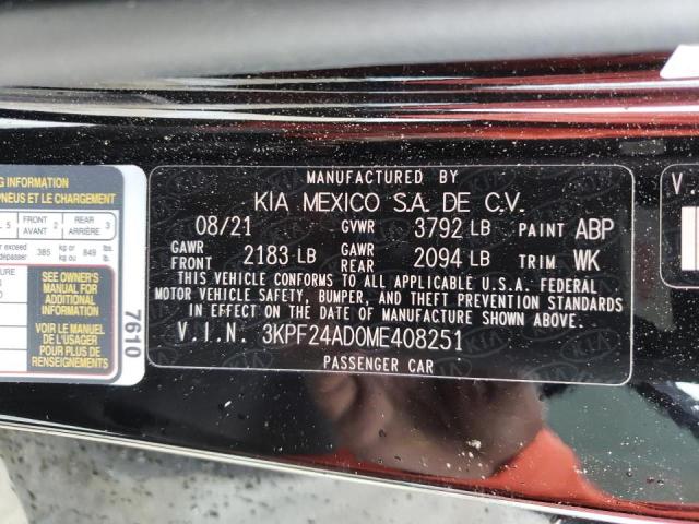 Photo 9 VIN: 3KPF24AD0ME408251 - KIA FORTE FE 