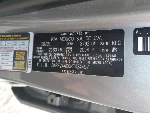 Photo 12 VIN: 3KPF24AD0NE424497 - KIA FORTE FE 