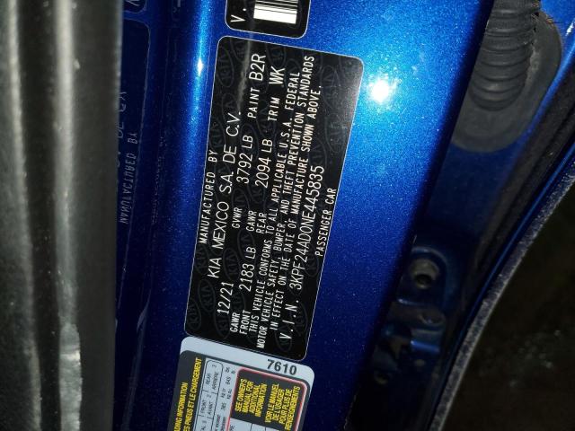 Photo 11 VIN: 3KPF24AD0NE445835 - KIA FORTE FE 