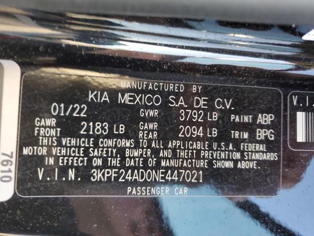 Photo 12 VIN: 3KPF24AD0NE447021 - KIA FORTE FE 