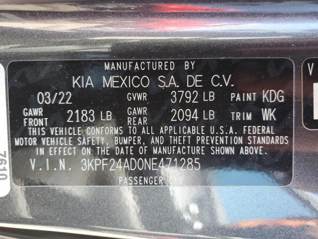 Photo 12 VIN: 3KPF24AD0NE471285 - KIA FORTE 