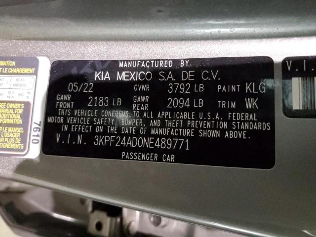 Photo 11 VIN: 3KPF24AD0NE489771 - KIA FORTE FE 