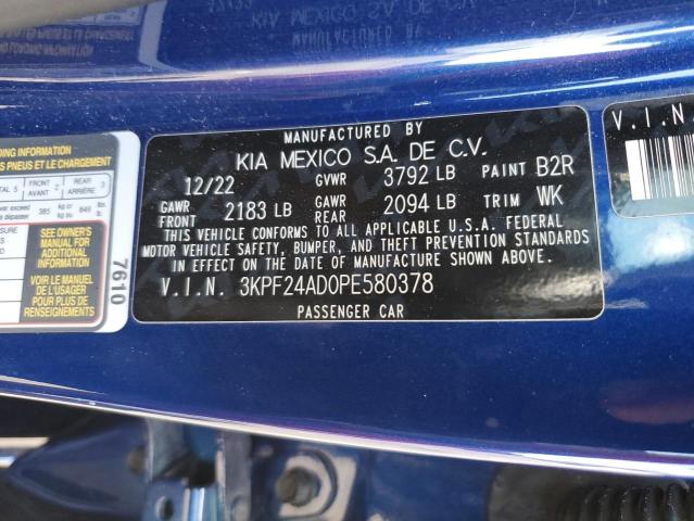 Photo 11 VIN: 3KPF24AD0PE580378 - KIA FORTE 