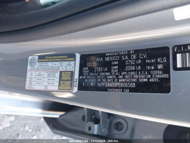 Photo 8 VIN: 3KPF24AD0PE606588 - KIA FORTE 