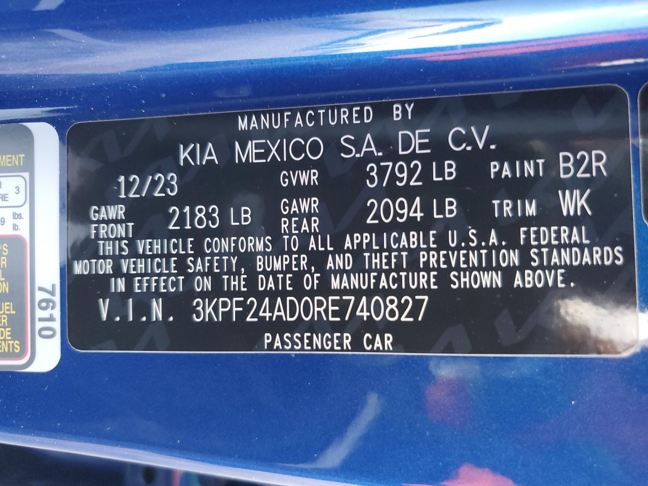 Photo 11 VIN: 3KPF24AD0RE740827 - KIA FORTE 