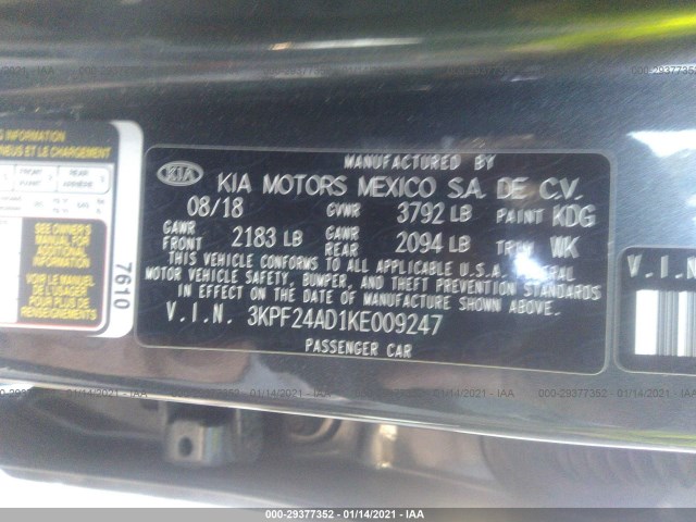 Photo 8 VIN: 3KPF24AD1KE009247 - KIA FORTE 