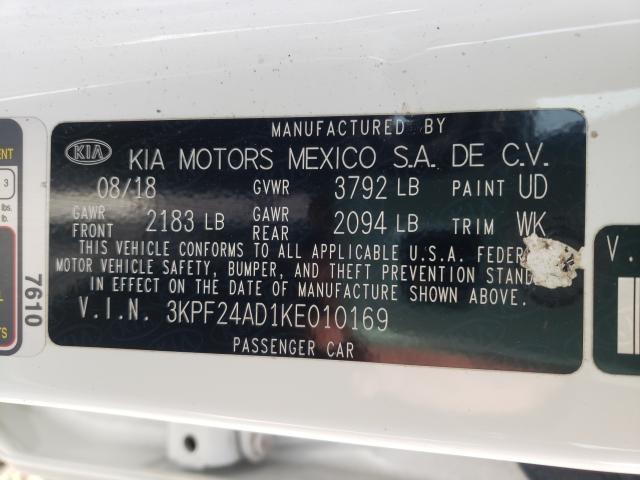 Photo 9 VIN: 3KPF24AD1KE010169 - KIA FORTE FE 