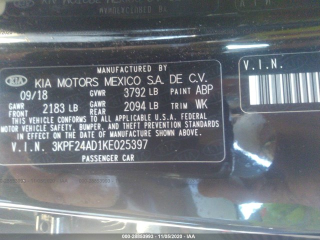 Photo 8 VIN: 3KPF24AD1KE025397 - KIA FORTE 