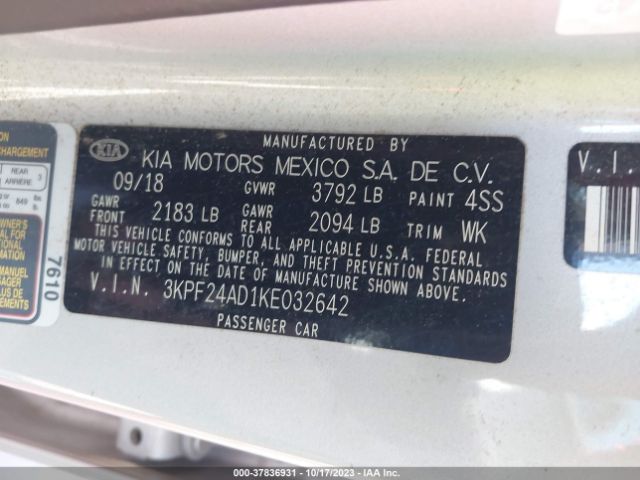 Photo 8 VIN: 3KPF24AD1KE032642 - KIA FORTE 