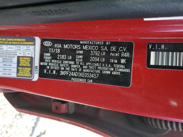 Photo 9 VIN: 3KPF24AD1KE053457 - KIA FORTE FE 