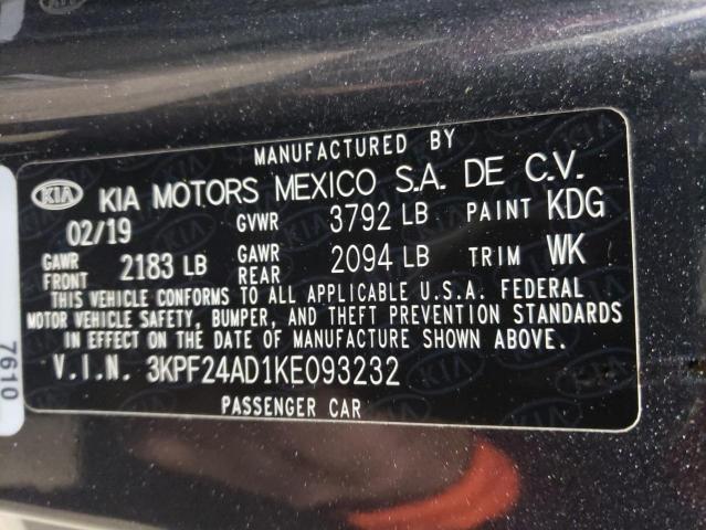 Photo 11 VIN: 3KPF24AD1KE093232 - KIA FORTE FE 