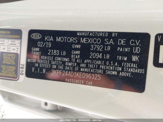 Photo 8 VIN: 3KPF24AD1KE096325 - KIA FORTE 