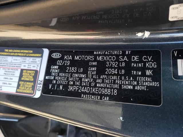 Photo 9 VIN: 3KPF24AD1KE098818 - KIA FORTE FE 