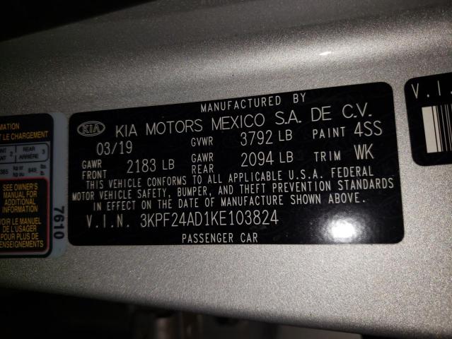 Photo 12 VIN: 3KPF24AD1KE103824 - KIA FORTE FE 