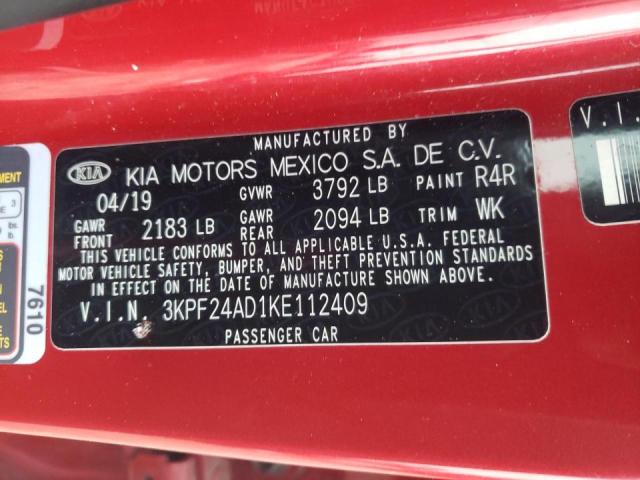 Photo 9 VIN: 3KPF24AD1KE112409 - KIA FORTE FE 