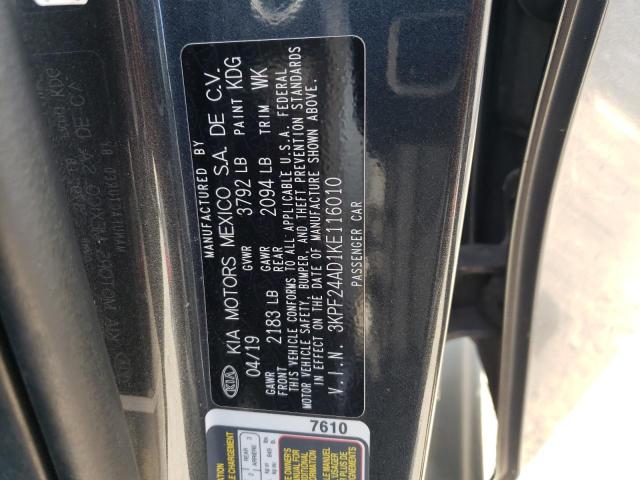 Photo 11 VIN: 3KPF24AD1KE116010 - KIA FORTE FE 