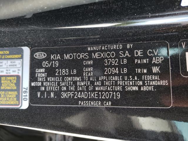 Photo 9 VIN: 3KPF24AD1KE120719 - KIA FORTE FE 