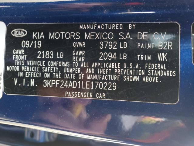 Photo 9 VIN: 3KPF24AD1LE170229 - KIA FORTE FE 