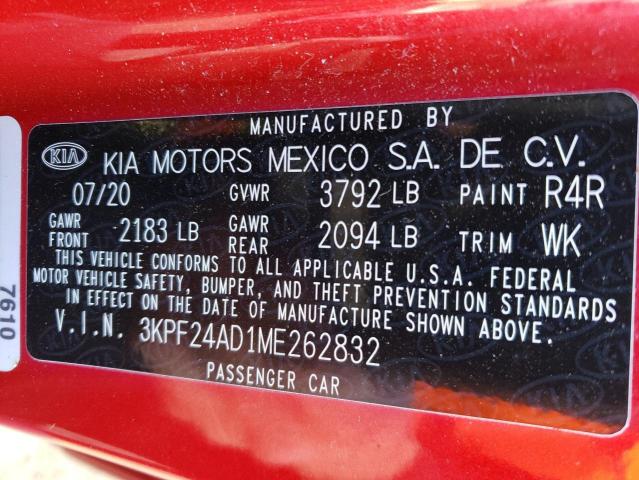 Photo 11 VIN: 3KPF24AD1ME262832 - KIA FORTE FE 