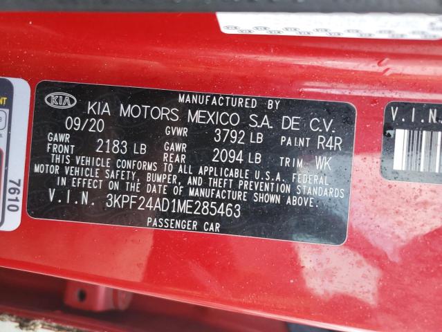 Photo 12 VIN: 3KPF24AD1ME285463 - KIA FORTE 