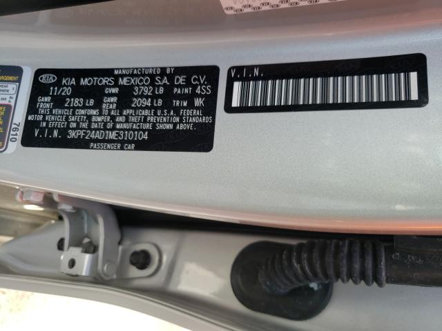 Photo 9 VIN: 3KPF24AD1ME310104 - KIA FORTE FE 