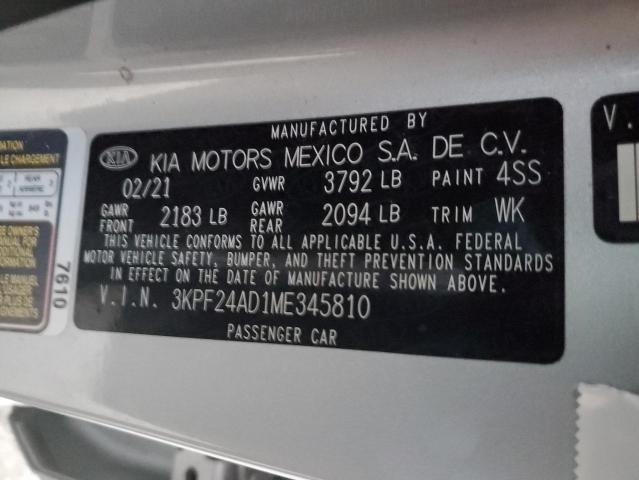 Photo 12 VIN: 3KPF24AD1ME345810 - KIA FORTE FE 