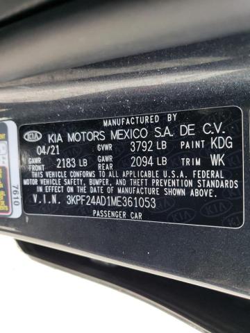 Photo 12 VIN: 3KPF24AD1ME361053 - KIA FORTE FE 