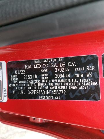 Photo 12 VIN: 3KPF24AD1NE458772 - KIA FORTE 