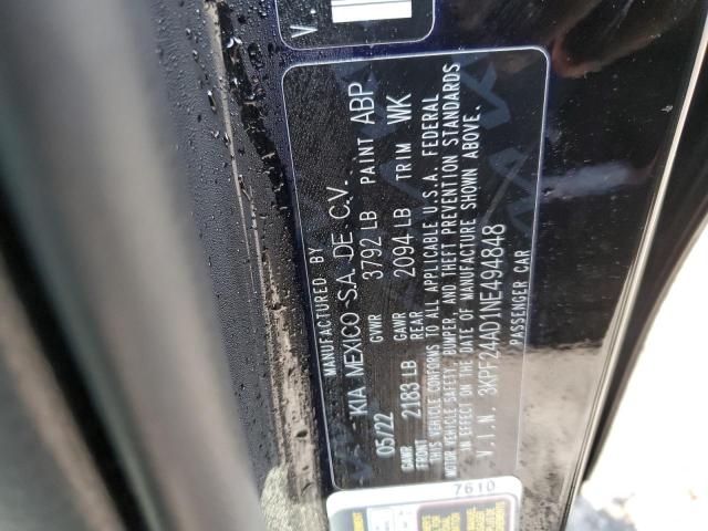 Photo 11 VIN: 3KPF24AD1NE494848 - KIA FORTE FE 