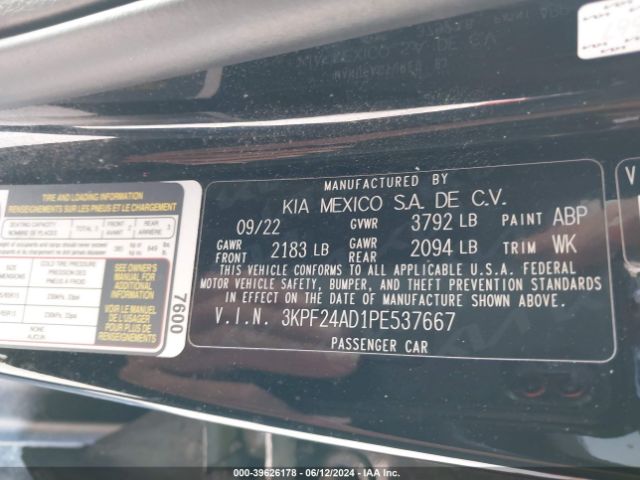 Photo 8 VIN: 3KPF24AD1PE537667 - KIA FORTE 