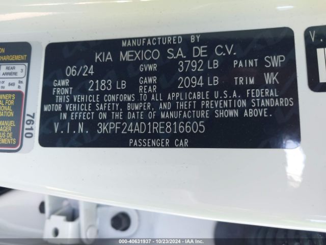 Photo 8 VIN: 3KPF24AD1RE816605 - KIA FORTE 