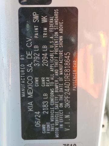 Photo 12 VIN: 3KPF24AD1RE818645 - KIA FORTE LX 