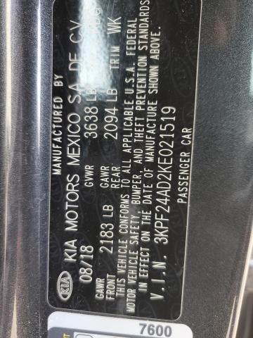 Photo 11 VIN: 3KPF24AD2KE021519 - KIA FORTE 