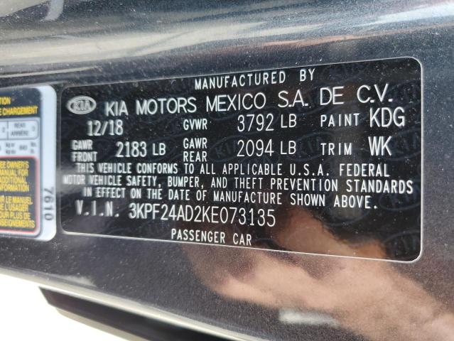 Photo 11 VIN: 3KPF24AD2KE073135 - KIA FORTE FE 