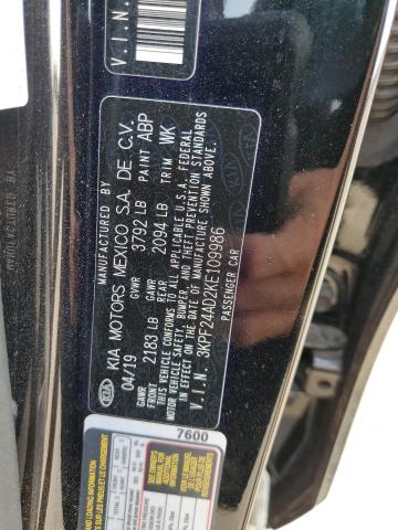 Photo 11 VIN: 3KPF24AD2KE109986 - KIA FORTE FE 