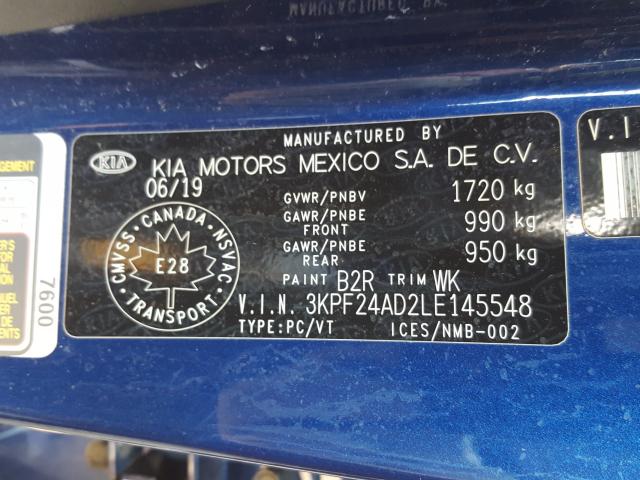 Photo 9 VIN: 3KPF24AD2LE145548 - KIA FORTE FE 