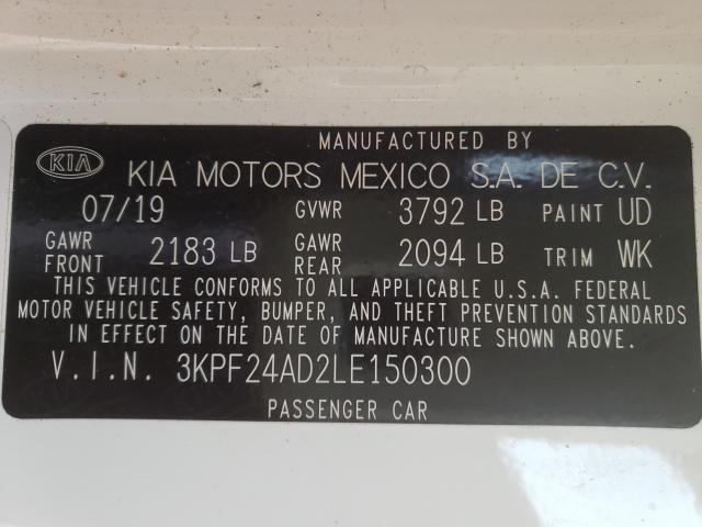 Photo 9 VIN: 3KPF24AD2LE150300 - KIA FORTE 