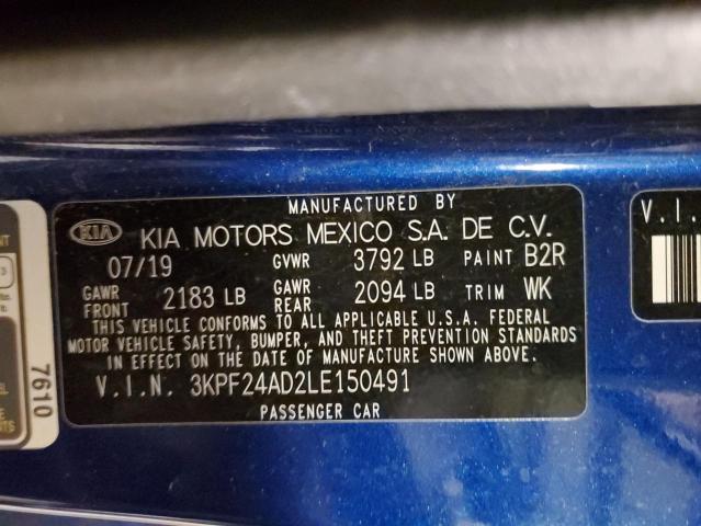 Photo 11 VIN: 3KPF24AD2LE150491 - KIA FORTE FE 