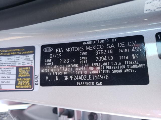 Photo 9 VIN: 3KPF24AD2LE154976 - KIA FORTE FE 