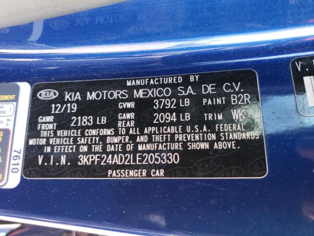 Photo 11 VIN: 3KPF24AD2LE205330 - KIA FORTE FE 