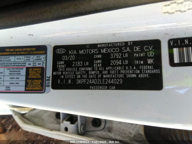 Photo 8 VIN: 3KPF24AD2LE244029 - KIA FORTE 