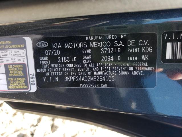 Photo 9 VIN: 3KPF24AD2ME264105 - KIA FORTE FE 