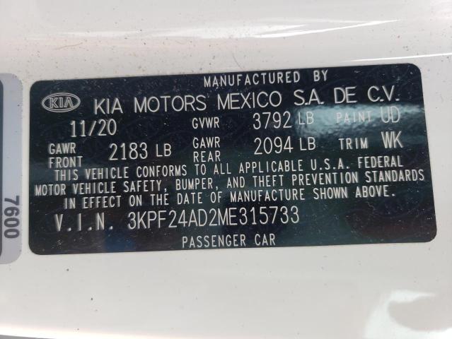 Photo 9 VIN: 3KPF24AD2ME315733 - KIA FORTE FE 