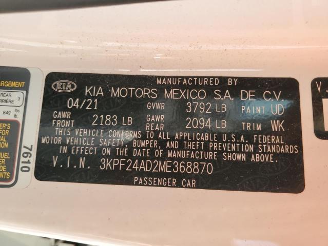 Photo 11 VIN: 3KPF24AD2ME368870 - KIA FORTE FE 