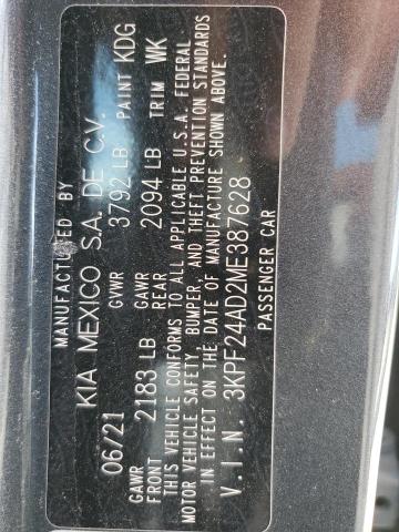 Photo 11 VIN: 3KPF24AD2ME387628 - KIA FORTE 