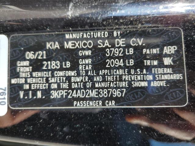 Photo 12 VIN: 3KPF24AD2ME387967 - KIA FORTE FE 